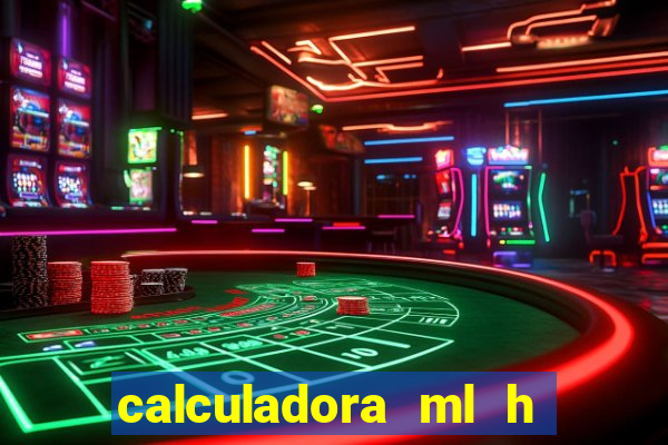 calculadora ml h para mcg kg min